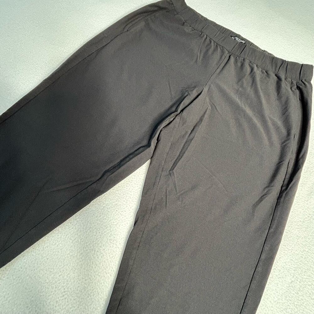 Eileen Fisher Womens Size PL Stretch Crepe Tapered Leg Crop Pants Gray